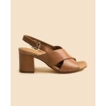 moustakis square-toe heeled mules in white leather