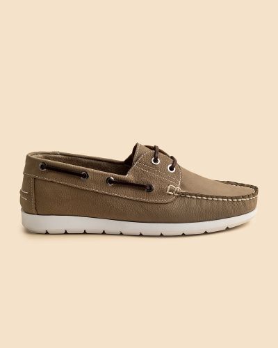 Rambler μπεζ nubuck παπούτσια boat