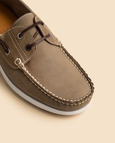 Rambler μπεζ nubuck παπούτσια boat