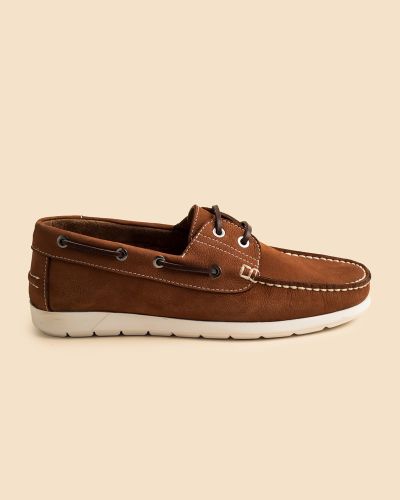 Rambler καφέ nubuck παπούτσια boat