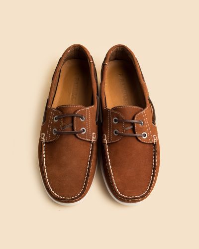 Rambler καφέ nubuck παπούτσια boat
