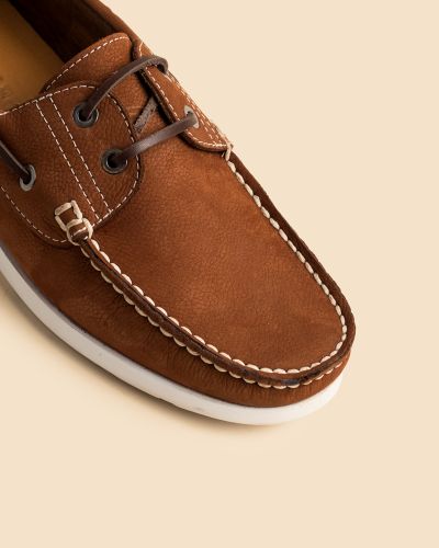 Rambler καφέ nubuck παπούτσια boat