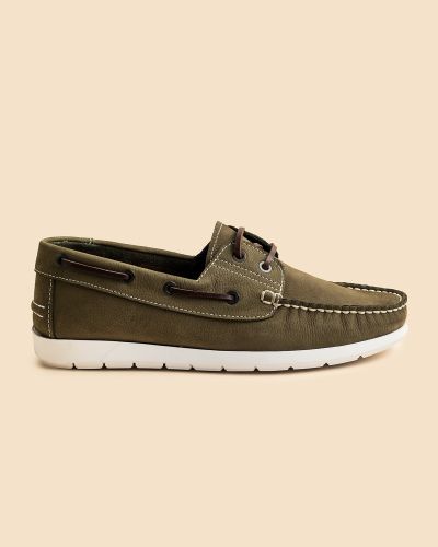 Rambler λαδί nubuck παπούτσια boat