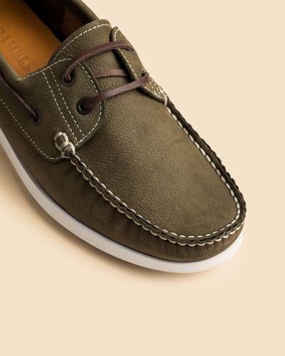 Rambler λαδί nubuck παπούτσια boat