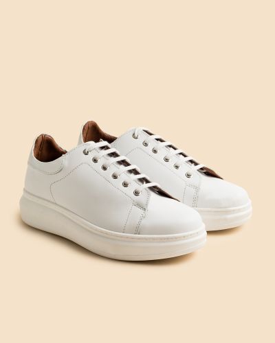 FENTINI λευκά δερμάτινα sneakers