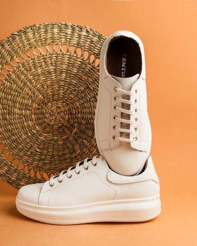 FENTINI λευκά δερμάτινα sneakers