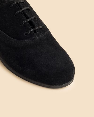moustakis μαύρα δερμάτινα nubuck oxfords