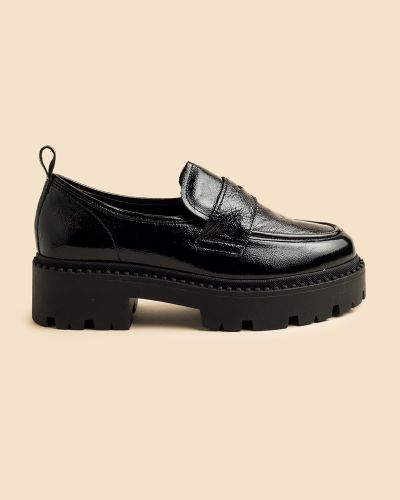 moustakis μαύρα λουστρίνι loafers