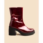moustakis ανθρακί suede flat μποτάκια